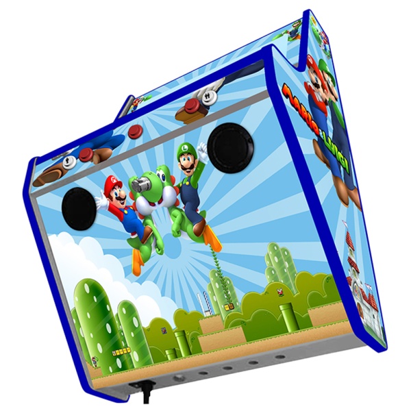 Wall Mounted 2 Player Arcade Machine - Mario & Luigi Theme